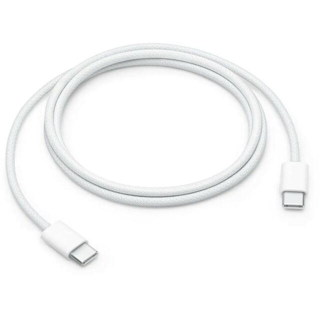 Кабель Apple USB-C — USB-C 60 Вт, 1 м (MQKJ3), белый