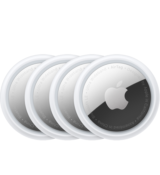 Трекер Apple AirTag белый/серебристый 4 шт.