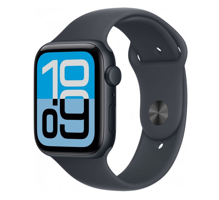 Apple Watch SE 3 (2025) 40mm Midnight — Sport Band S/M