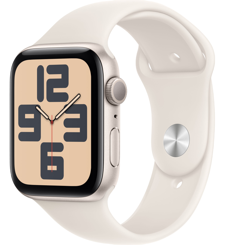 Apple Watch SE 2 (2024) 44mm Starlight — Starlight Sport Band S/M