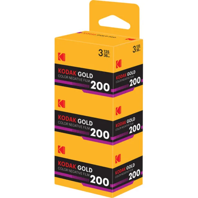 Фотопленка Kodak Gold 200 Eastman New Yellow + Black Box 36 Exp 3 Pack