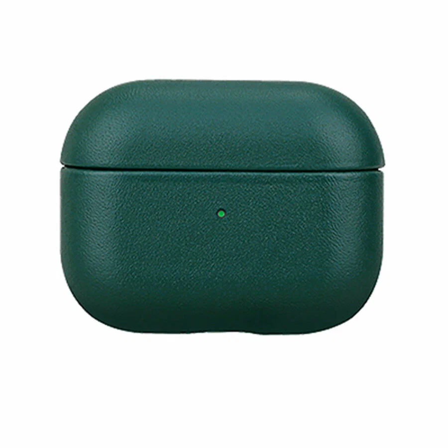 Чехол кожаный для AirPods 4 Green