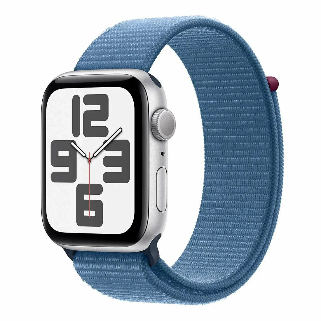 Apple Watch SE 2 (2023) GPS 40mm Silver Aluminum Case with Winter Blue Sport Loop