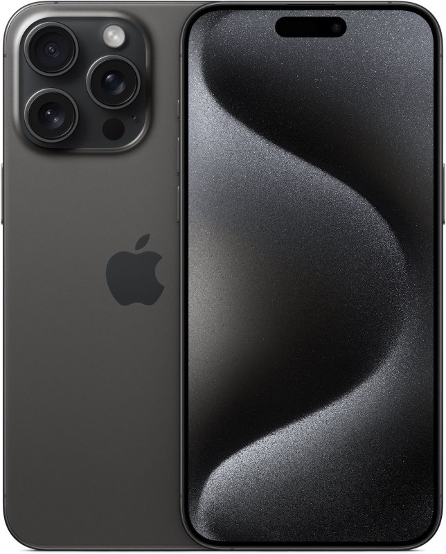 Apple iPhone 15 Pro Max 256GB, Black Titanium (черный)