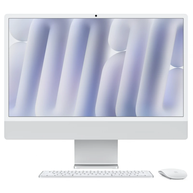 Apple iMac 24 Retina 4,5K (M4 10C/10C), 16 ГБ, 512 ГБ, серебристый