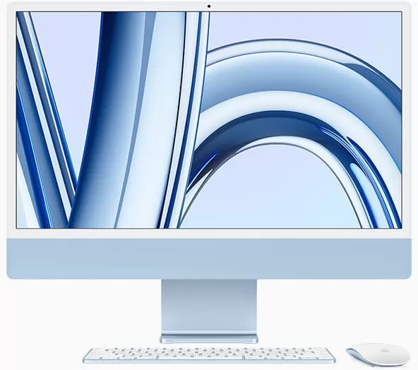 Apple iMac 24 Retina 4,5K (M3 8C/8C), 8 ГБ, 256 ГБ, синий