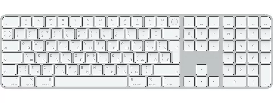 Клавиатура Apple Magic Keyboard with Touch ID and Numeric Keypad (MK2C3RS/A)