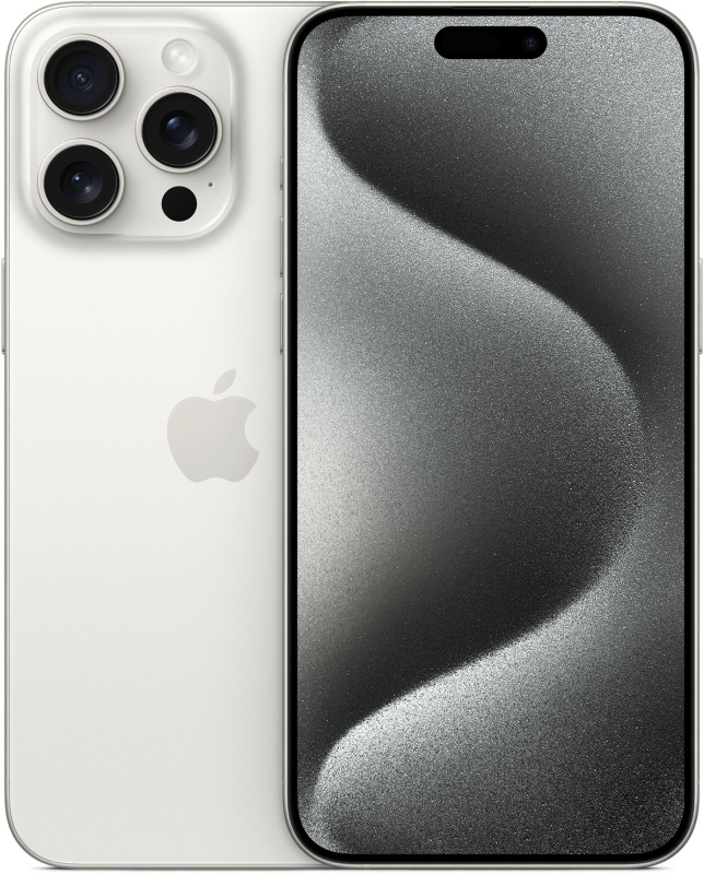 Apple iPhone 15 Pro Max 256 ГБ Dual SIM, белый титан Apple iPhone 15 Pro Max 256 ГБ Dual SIM, белый титан
