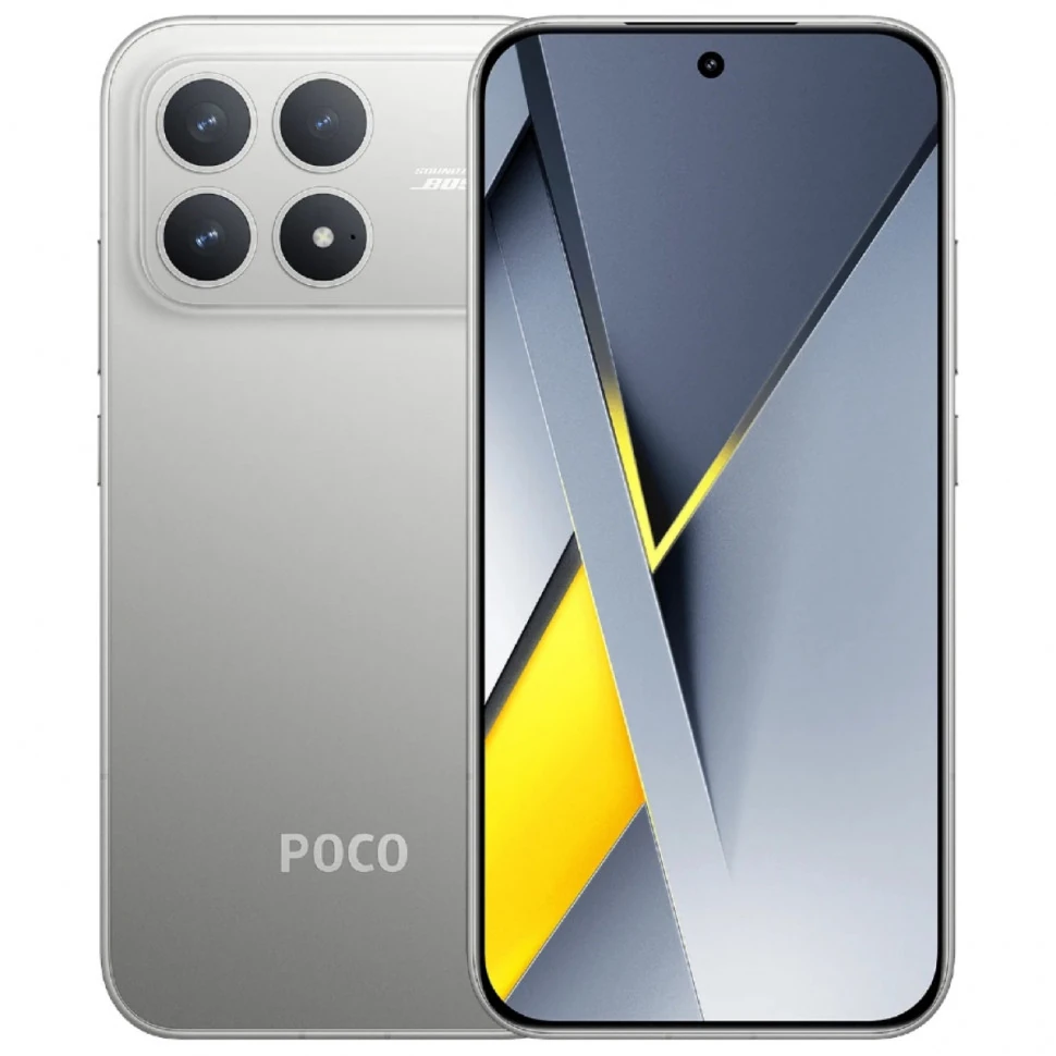 Смартфон Xiaomi POCO F8 Pro 12/256 ГБ, серебристый