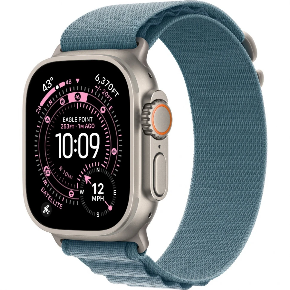 Apple Watch Ultra 3 49mm Natural Titanium, Alpine Loop L