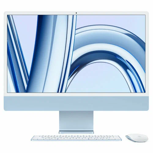 Apple iMac 24 Retina 4,5K (M3 8C/10C), 24 ГБ, 1 ТБ, синий