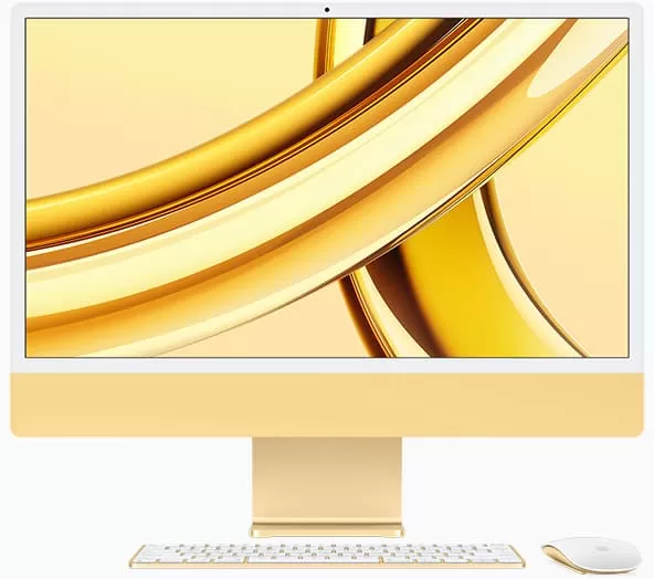 Apple iMac 24 Retina 4,5K (M3 8C/8C), 8 ГБ, 256 ГБ, желтый