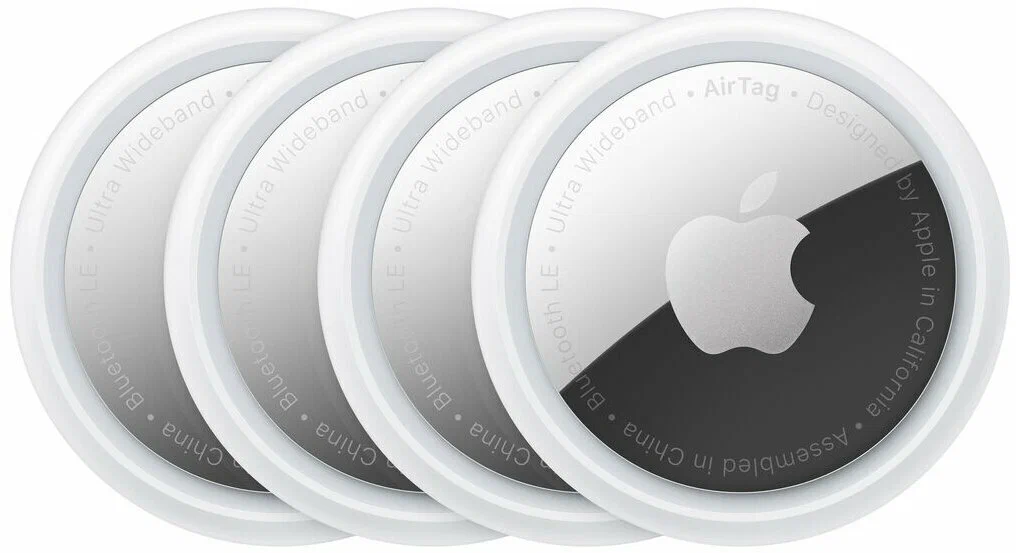 Трекер Apple AirTag 2 (2026) 4 Pack, белый/серебристый (MFEA4)