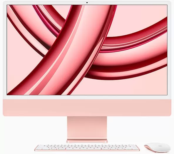 Apple iMac 24 Retina 4,5K (M3 8C/8C), 8 ГБ, 256 ГБ, розовый