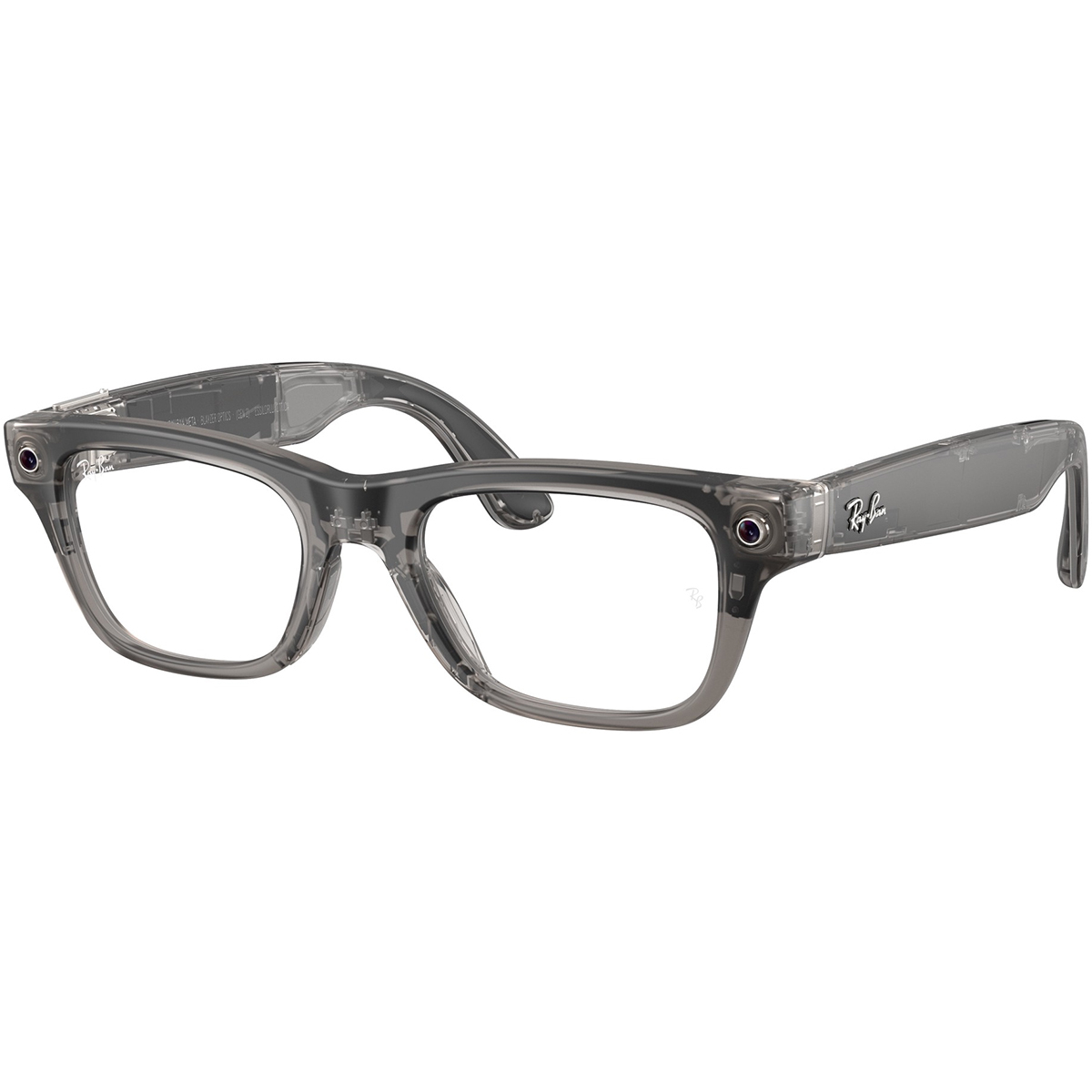 Умные очки Ray-Ban Meta Blayzer Optics Gen 2 Matte Transparent Ice Grey / Clear 54-19 (RW7001 8529)