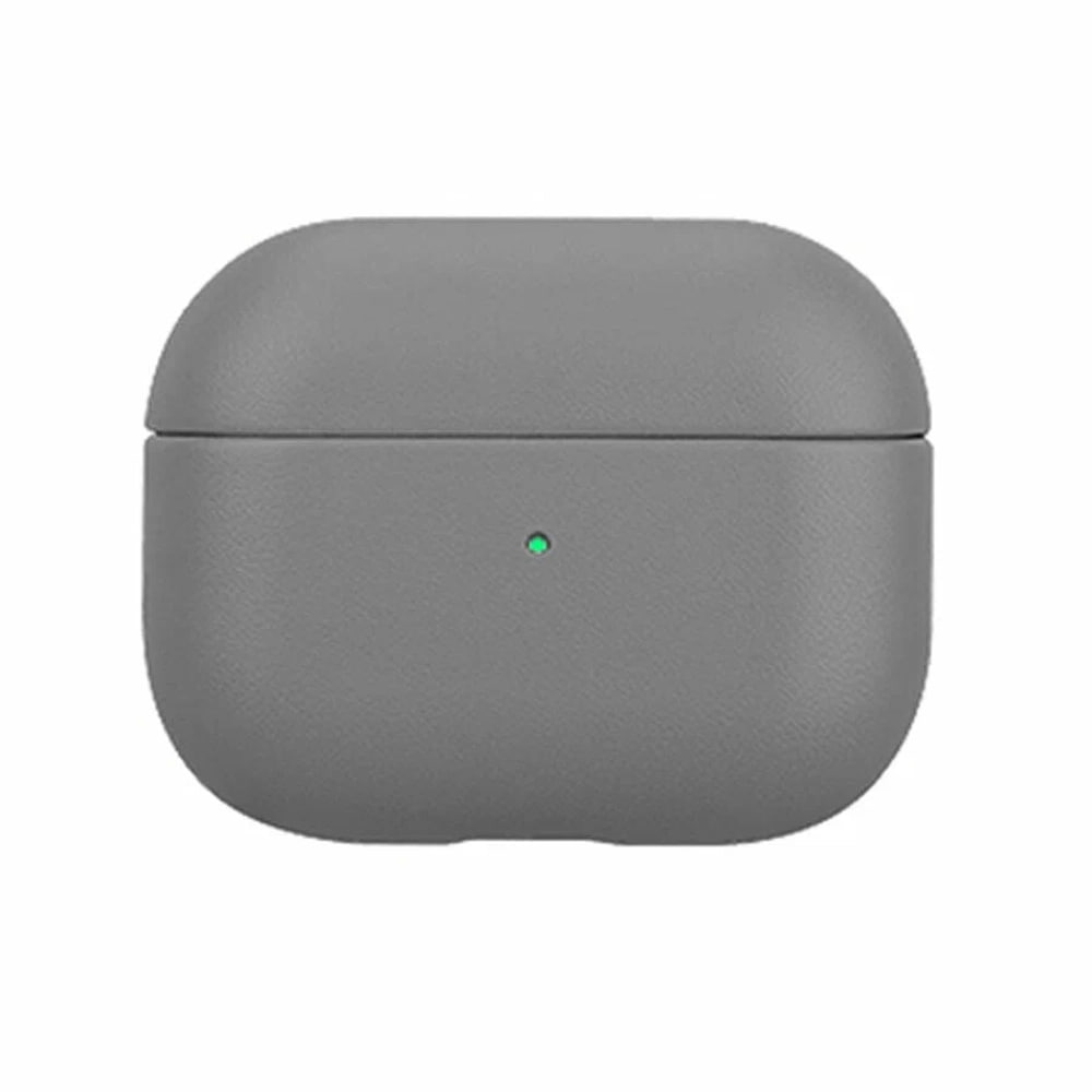 Чехол кожаный для AirPods 4 Gray