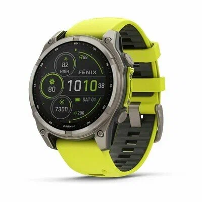Garmin Fenix 8 47mm Solar Sapphire Titanium Yellow (010-02906-21)