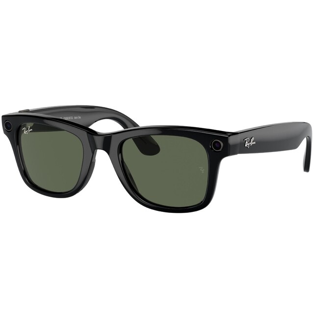 Умные очки Ray-Ban Meta Wayfarer Gen 1 Shiny Black / G-15 Green 50-22 (RW4006 601/71)