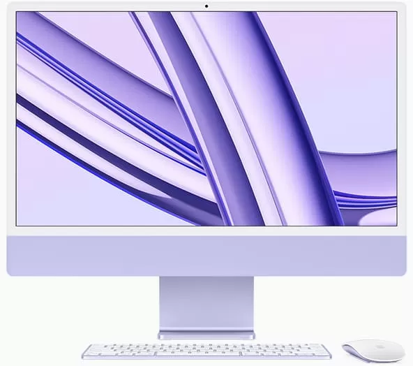 Apple iMac 24 Retina 4,5K (M3 8C/8C), 8 ГБ, 256 ГБ, фиолетовый