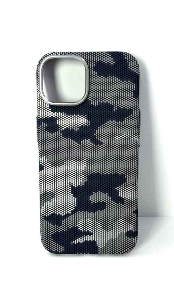 Чехол iPhone 15 Mosbros Magsafe Камуфляж Серый