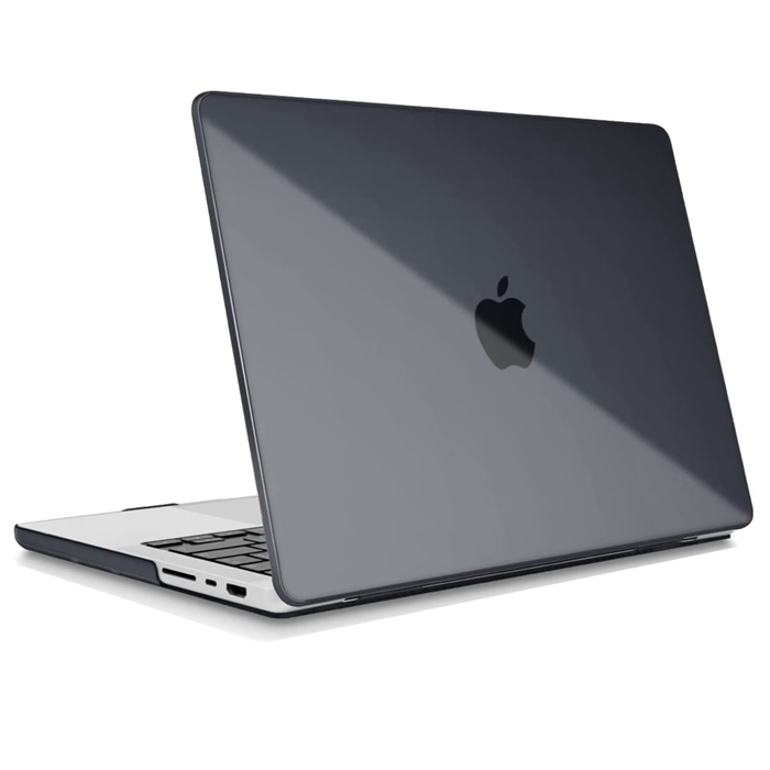 Чехол для MacBook Air 15 2023 2024 M3 A3114 M2 A2941 Hard Shell Case, Черный глянцевый 