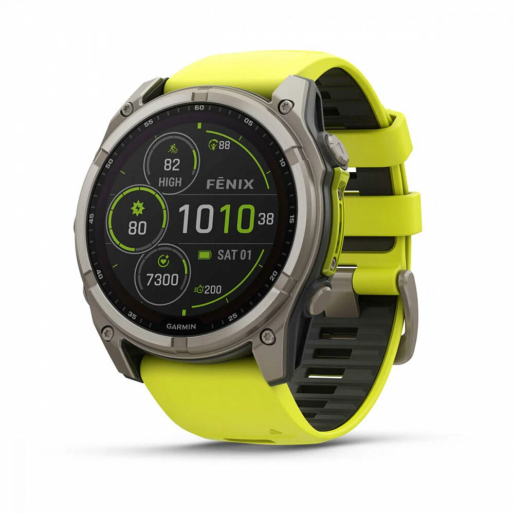 Garmin Fenix 8 51mm Solar Sapphire Titanium Natural/Yellow (010-02907-21)