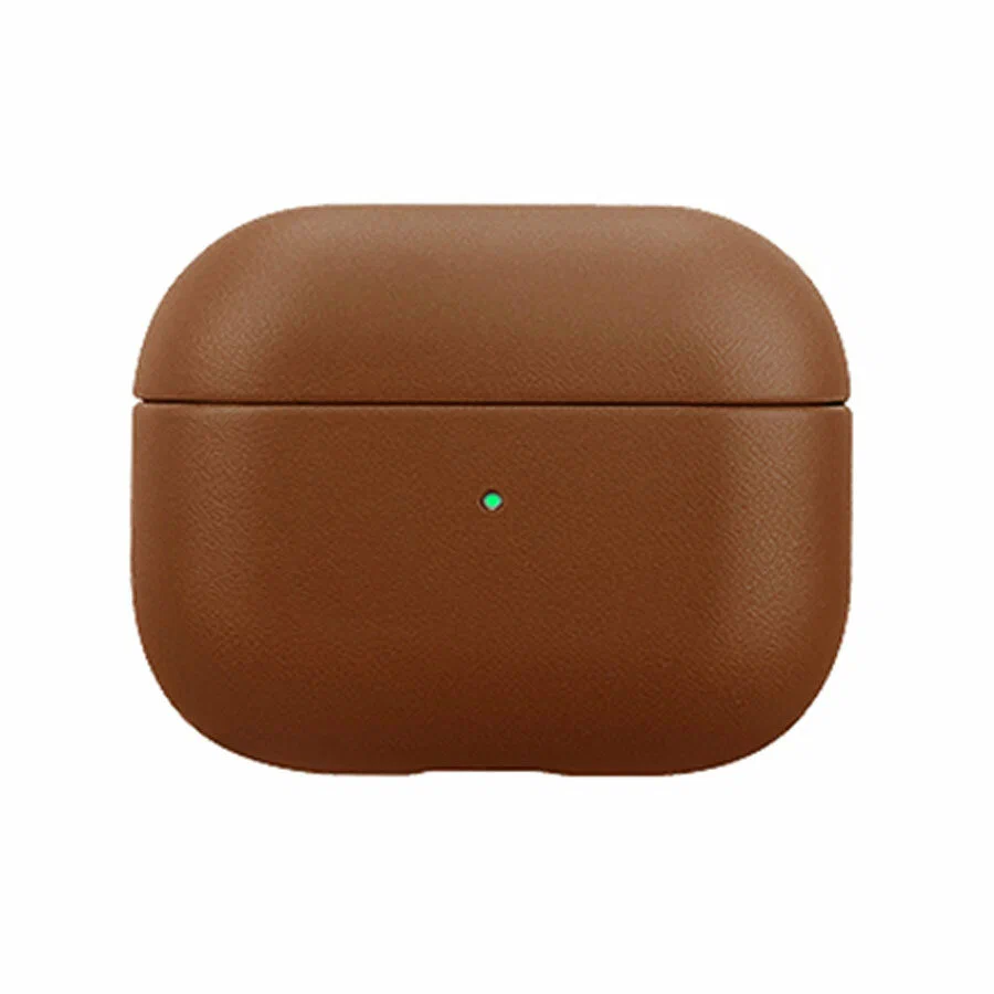 Чехол кожаный для AirPods 4 Brown