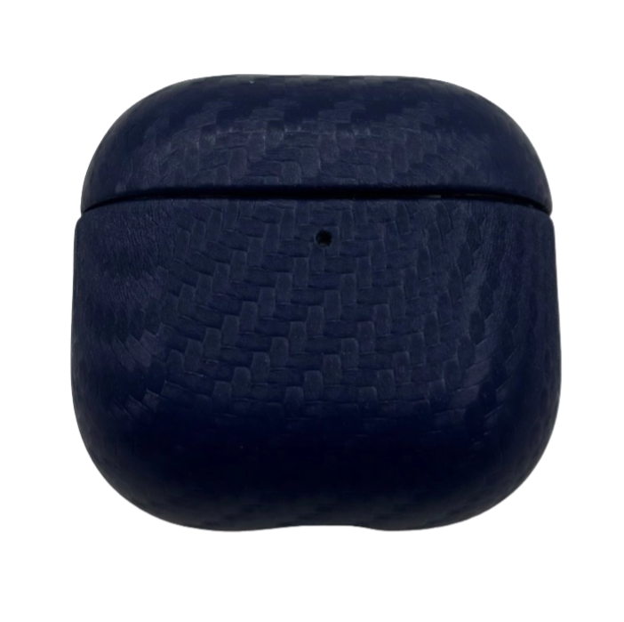 Чехол карбон для AirPods 4 Navy