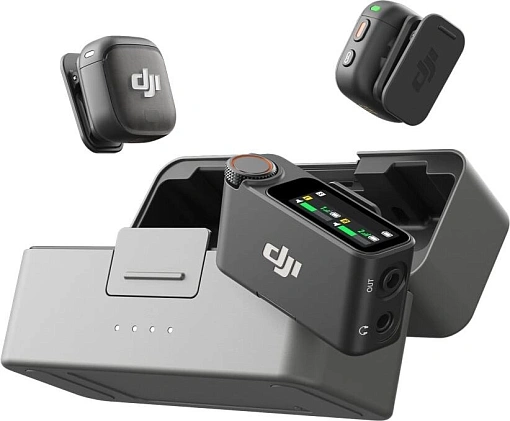 Беспроводной микрофон DJI Mic 3 (2 TX + 1 RX + Charging Case), черный Беспроводной микрофон DJI Mic 3 (2 TX + 1 RX + Charging Case), черный