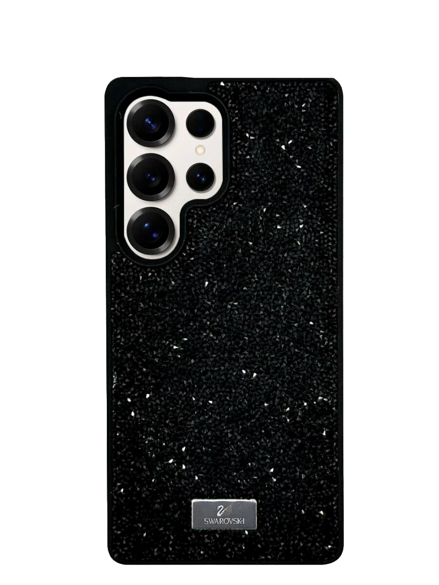 Чехол декоративный Swarovski Samsung S25 Ultra Черный