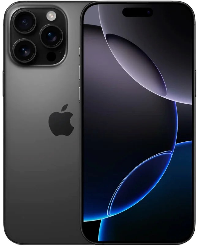 Apple iPhone 16 Pro 256 ГБ, чёрный титан