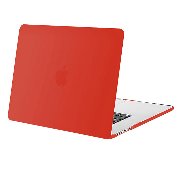 Чехол для MacBook Air 13.6 2022 2023 2024 M3 A3113 M2 A2681 Hard Shell Case, Красный