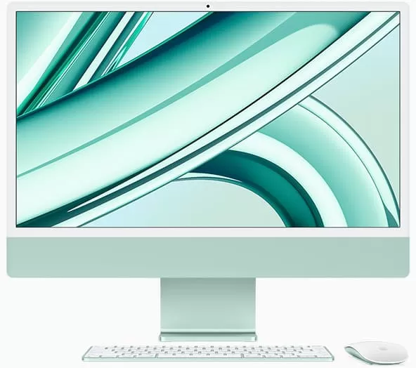 Apple iMac 24 Retina 4,5K (M3 8C/8C), 8 ГБ, 256 ГБ, зеленый
