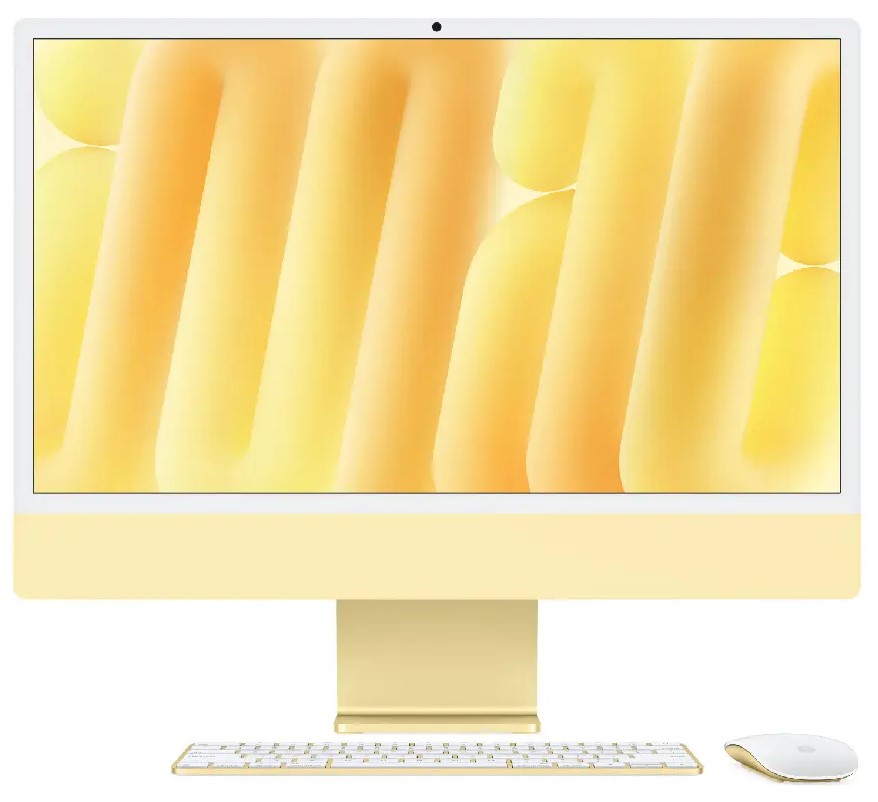 Apple iMac 24 Retina 4,5K (M4 8C/8C), 16 ГБ, 256 ГБ, желтый