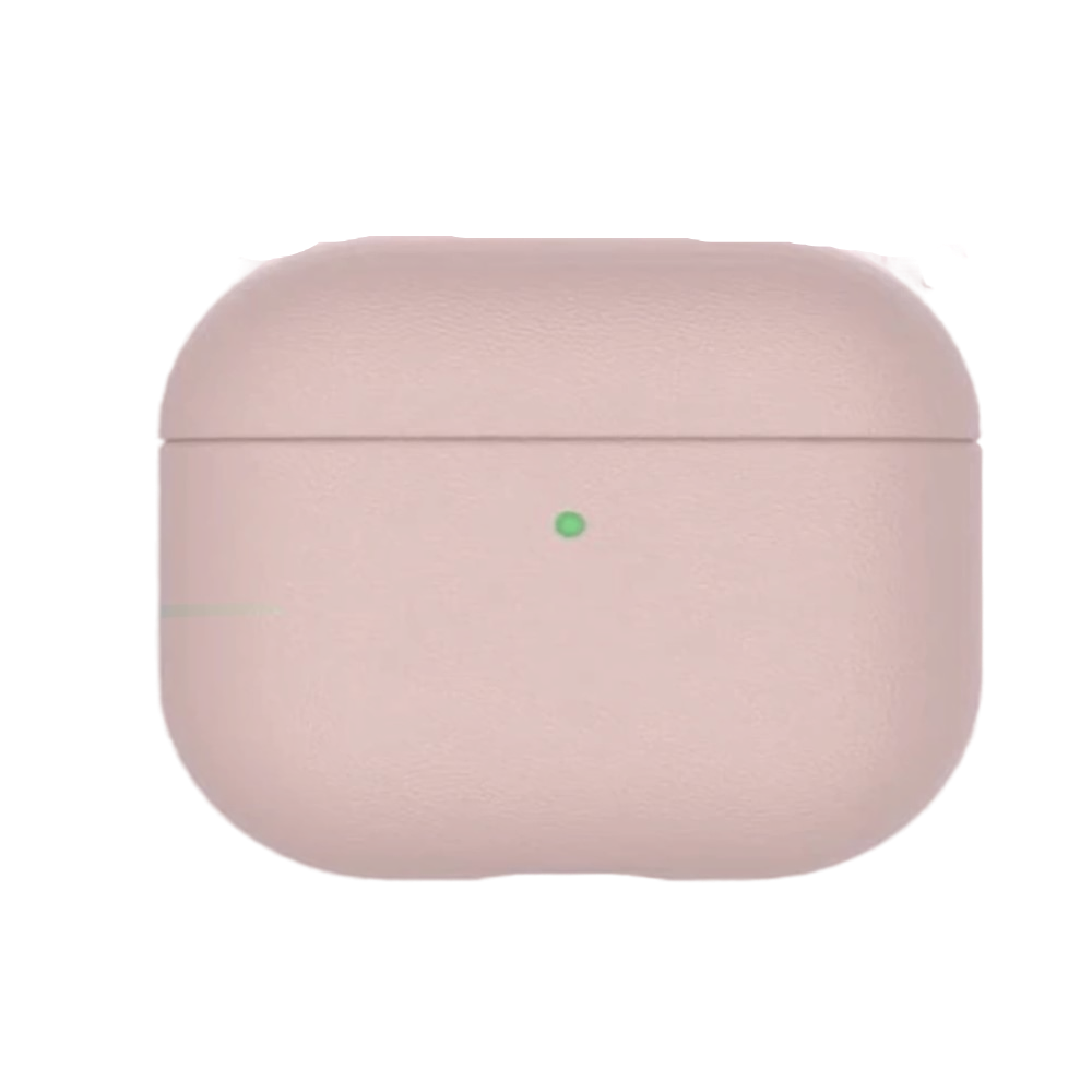 Чехол кожаный для AirPods 4 Rose Gold