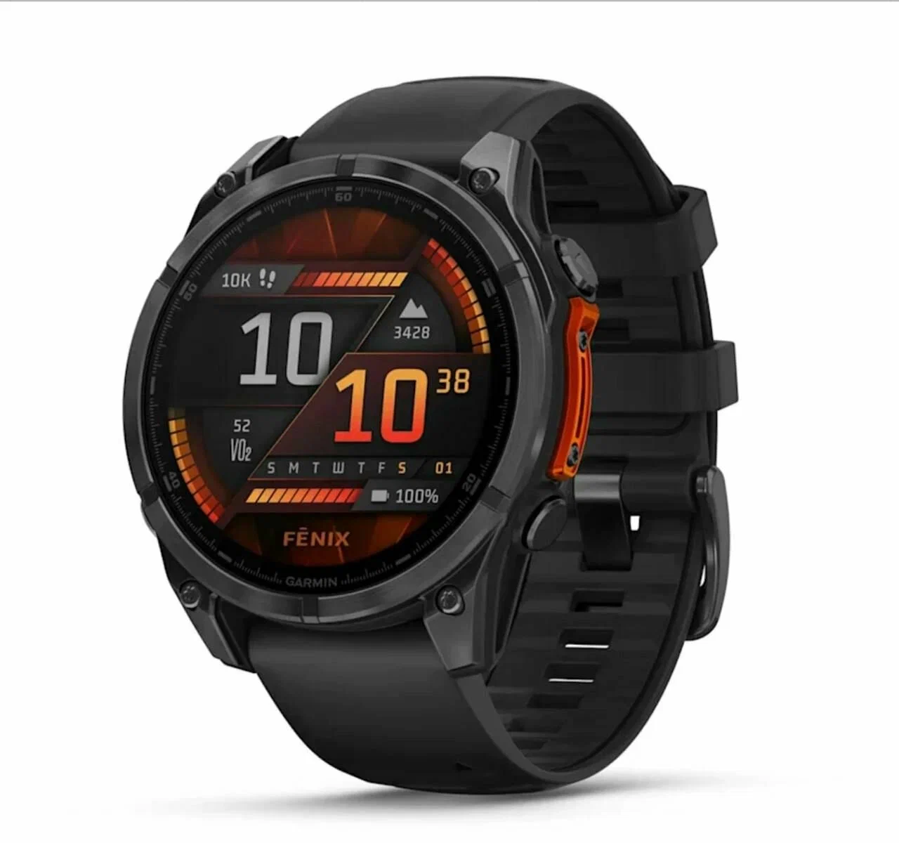 Garmin Fenix 8 47mm Slate Gray with Black Silicone Band (010-02904-09)