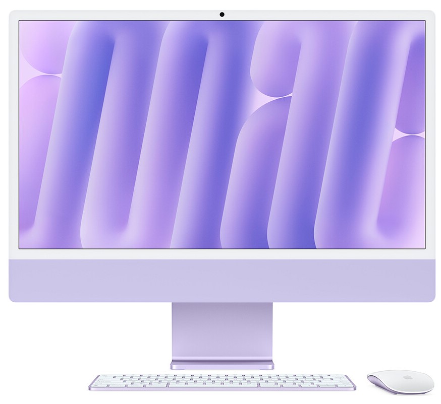 Apple iMac 24 Retina 4,5K (M4 8C/8C), 16 ГБ, 256 ГБ, фиолетовый