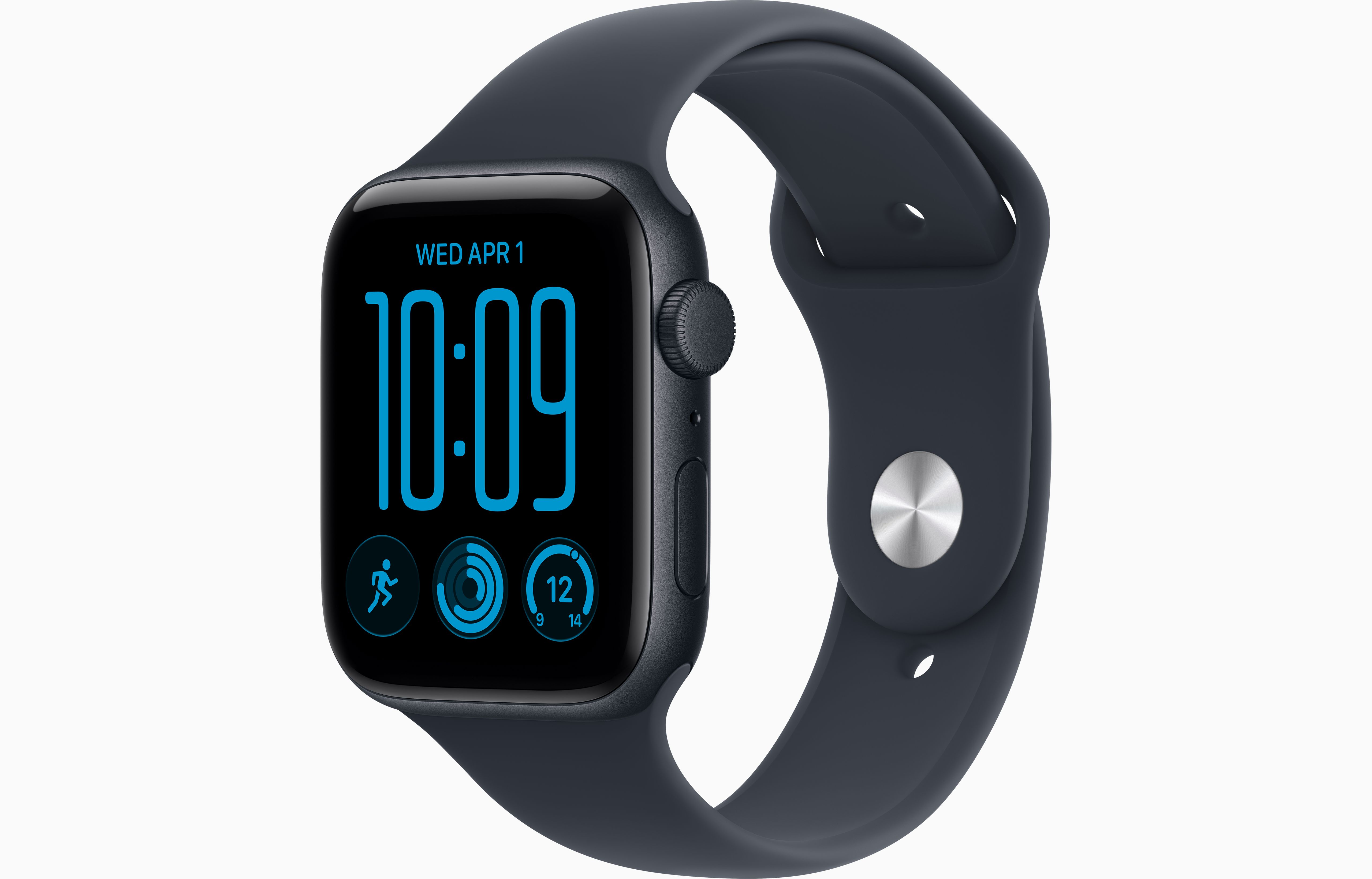 Apple Watch SE (2026) 44mm Midnight Navy Blue Sport Band M/L (MJL94)