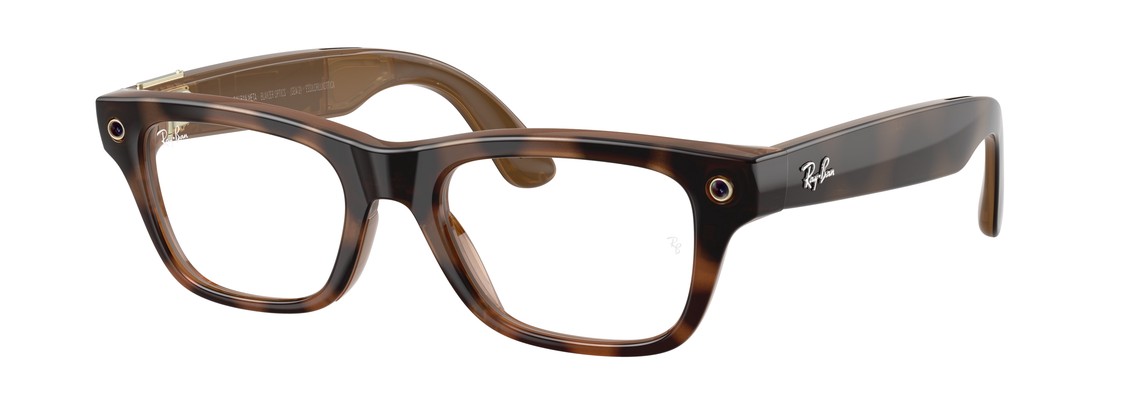 Умные очки Ray-Ban Meta Blayzer Optics Gen 2, Shiny Havana / Demo Lens, 50-19 / 150 мм (RW7001)