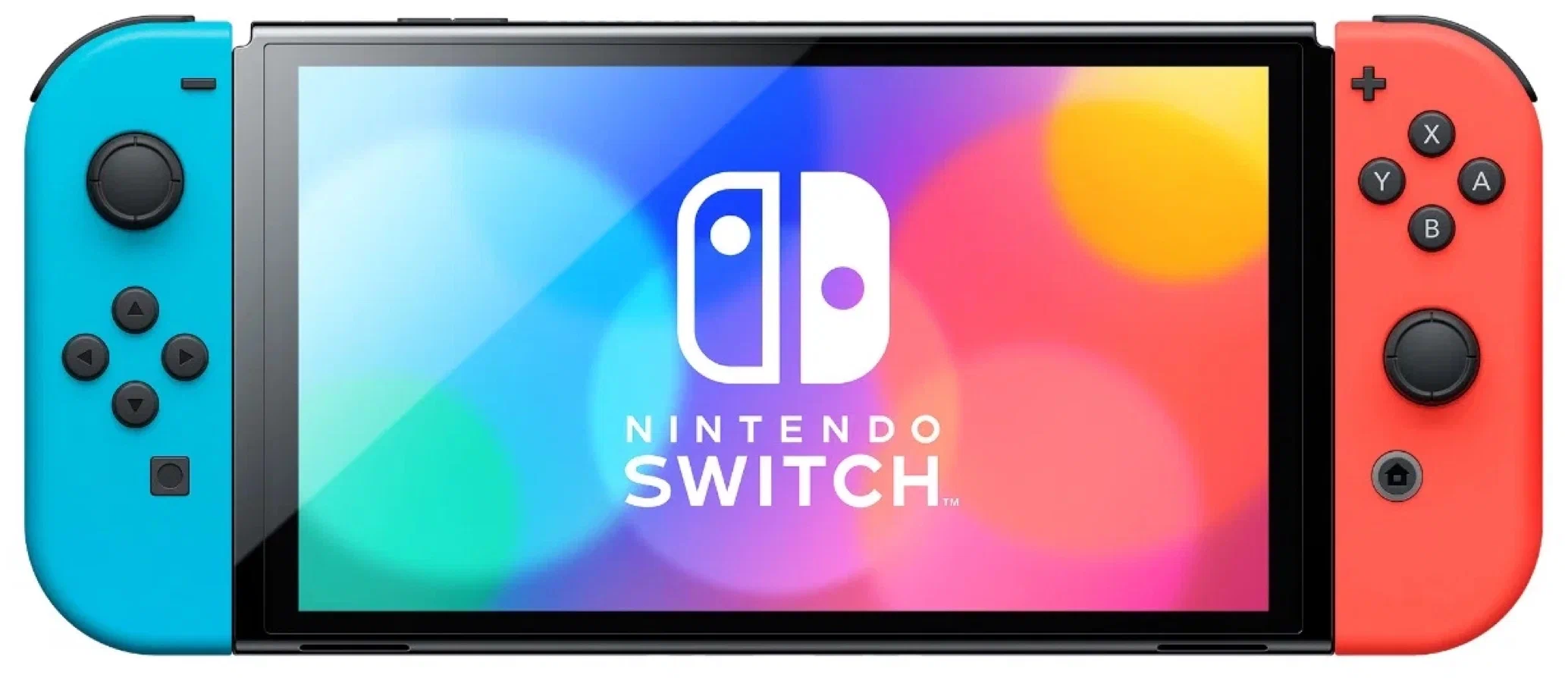 Игровая приставка Nintendo Switch (OLED model), неоновый синий/неоновый красный