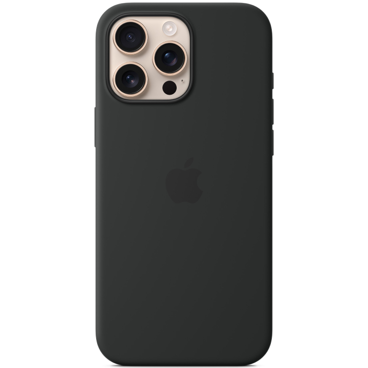 Чехол iPhone 16 Pro Max Silicone Case with MagSafe - Black